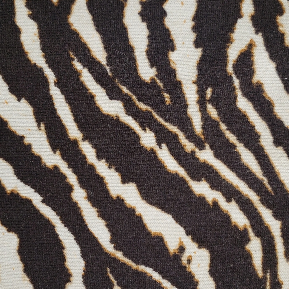 Jones New York Sport Brown Cream Zebra Print 3/4 Sleeve XL - Picture 7 of 8